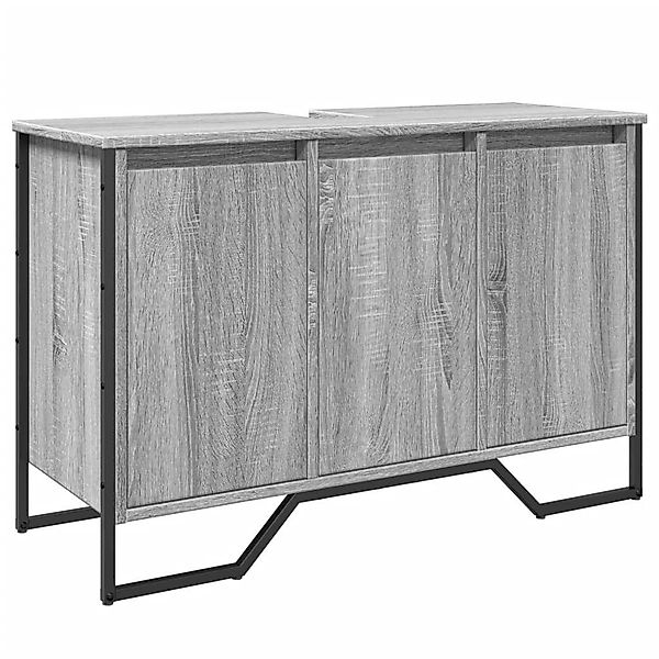 vidaXL Badezimmer-Set Waschbeckenunterschrank Grau Sonoma 91x35x60 günstig online kaufen