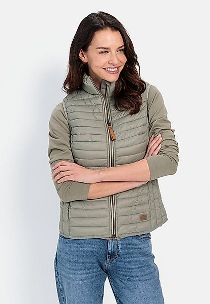 camel active Steppweste aus recyceltem Polyamid ärmellos Stehkragen mit Ste günstig online kaufen