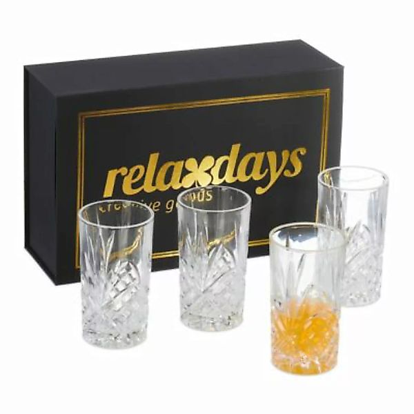 relaxdays Whiskey Gläser 4er Set transparent günstig online kaufen