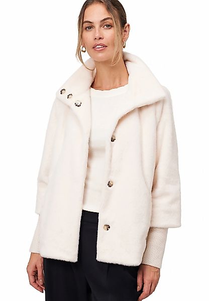 Zero Fellimitatjacke "zero Damen Fellimitat-Jacke mit Stehkragen" günstig online kaufen