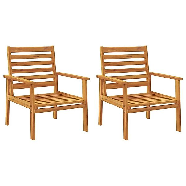 vidaXL Sofaelement Gartensessel 2 Stk. Massivholz günstig online kaufen