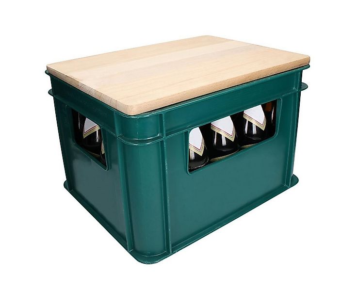 elasto Flaschenträger Bierkastensitz "Woody" - 2in1 Hocker & Schneidebrett günstig online kaufen