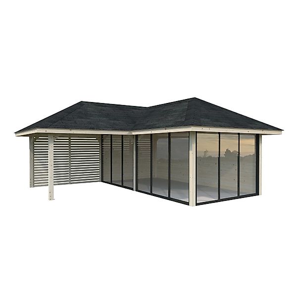 Palmako Pavillon Bianca Set214 Slide Naturbelassen 588 cm x 588 cm FSC® günstig online kaufen