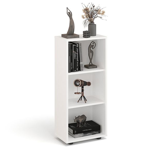 KOMTO Bücherregal Lumo 40 cm Weiß günstig online kaufen