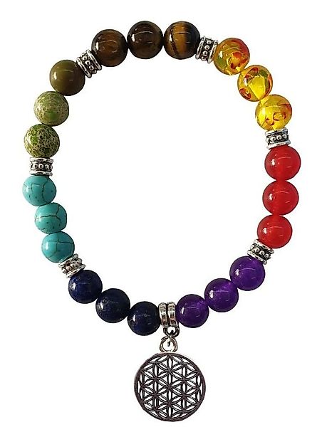 Saraswati Armband Armband "Blume des Lebens" Chakra Edelsteine mit Metall A günstig online kaufen