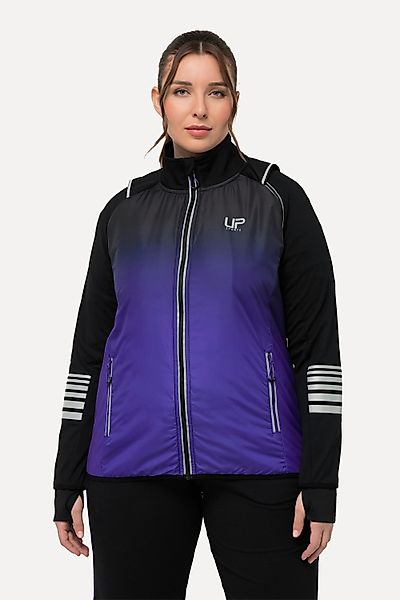 Ulla Popken Sweatjacke 2-in-1-Funktionsjacke Ärmel abnehmbar günstig online kaufen