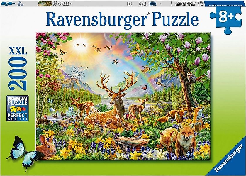 Ravensburger Puzzle Anmutige Hirschfamilie, 200 Puzzleteile, Made in German günstig online kaufen