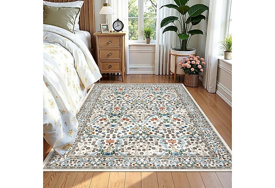 GarveeMore Teppich Blütenzauber, rechteckig, Höhe: 5 mm, In mehreren Farbko günstig online kaufen