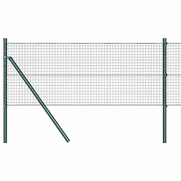 vidaXL Zaunpfosten Grün 50 x 0,4 m 25 x 25 mm Netz Stahl und PVC 3351747 günstig online kaufen