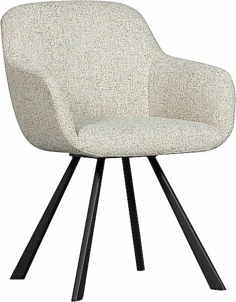 WOOOD Esszimmerstuhl »Juno«, gepolstert mit weichem Bouclé, Höhe 79 cm x Br günstig online kaufen