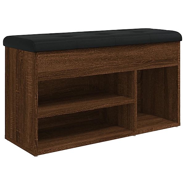 vidaXL Sitzbank Schuhbank Braun Eichen-Optik 82x32x45,5 günstig online kaufen