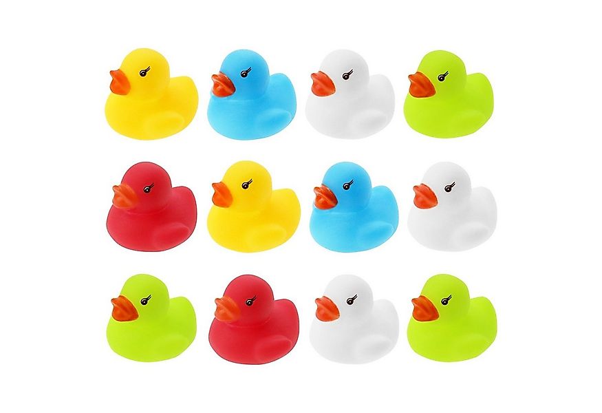 Wellgro Badespielzeug 12er Set Badeenten - bunt, je ca. 3,5 x 3 cm (12-tlg) günstig online kaufen