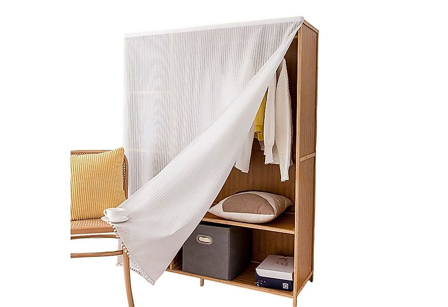 Refttenw Duschvorhang SchrBnk Kleiderschrank Sichtschutz Staubvorhang mit K günstig online kaufen