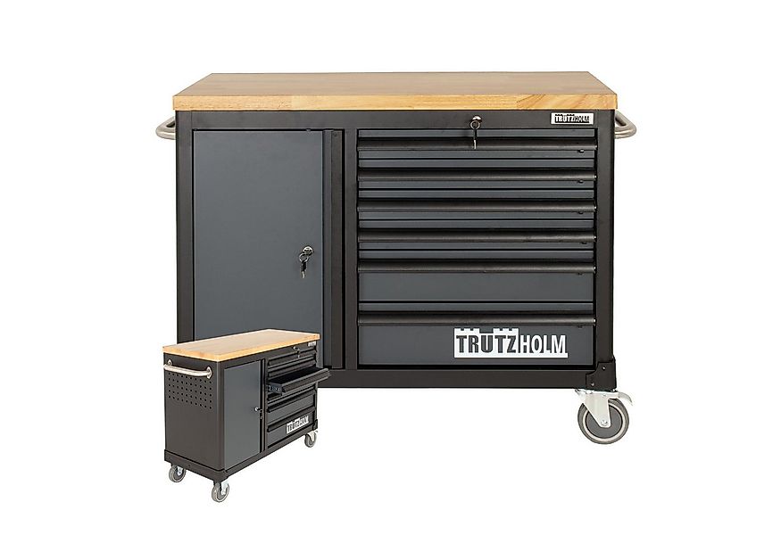 TRUTZHOLM Werkstattwagen Werkstattwagen DELUXE 6 Schubladen + Tür unbestück günstig online kaufen