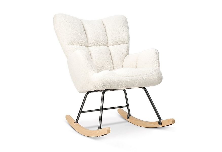 HawthyHome Schaukelstuhl gepolstert Relaxsessel für Wohnzimmer Schlafzimmer günstig online kaufen