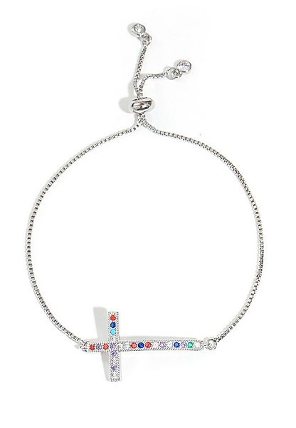 GOLDKLEIN Edelstahlarmband Edelstahl Kreuz Schmuck Armkette, Damen, inkl. G günstig online kaufen