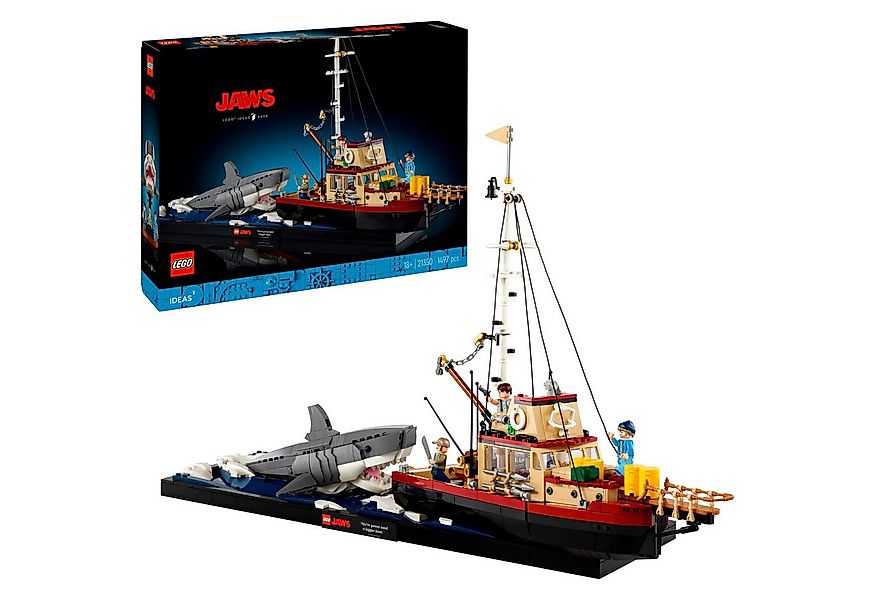 LEGO® LEGO Ideas Der weiße Hai, Konstruktionsspielzeug Spielbausteine günstig online kaufen