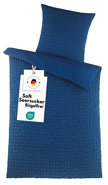 Carpe Sonno Bettwäsche Seersucker 135x200 Mikrofaser günstig online kaufen
