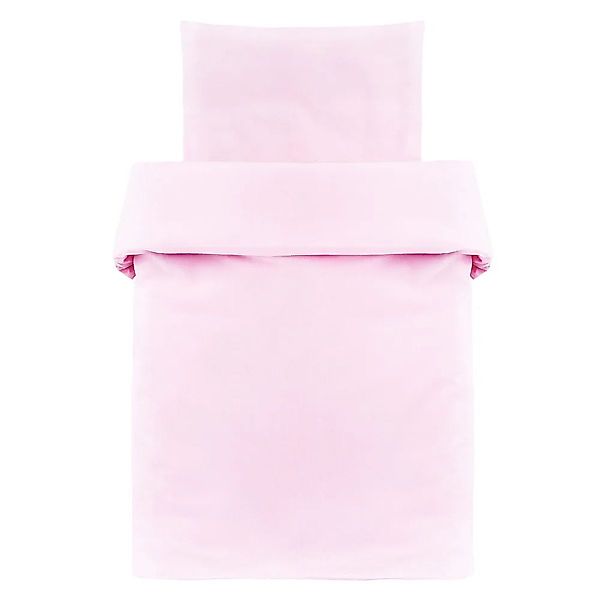 Makian Kinderbettwäsche Uni Rosa, Baumwolle, Kinderbettwäsche günstig online kaufen
