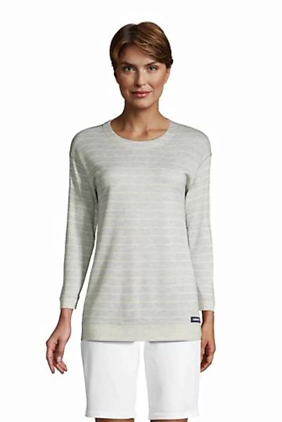 Wendeshirt mit 3/4-Ärmeln, Damen, Größe: 48-50 Normal, Grau, Jersey, by Lan günstig online kaufen