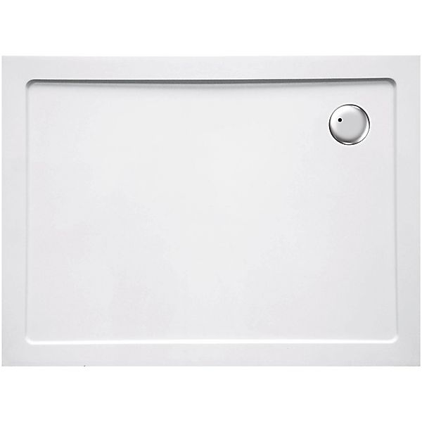 Sanotechnik Duschwanne Extraflach SMC Rechteck 100 cm x 80 cm Weiß günstig online kaufen