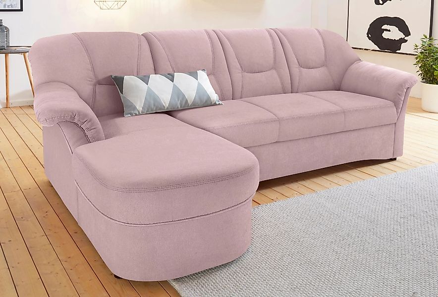 DOMO collection Ecksofa "Sarafina zeitlos und komfortabel, optional mit Fed günstig online kaufen