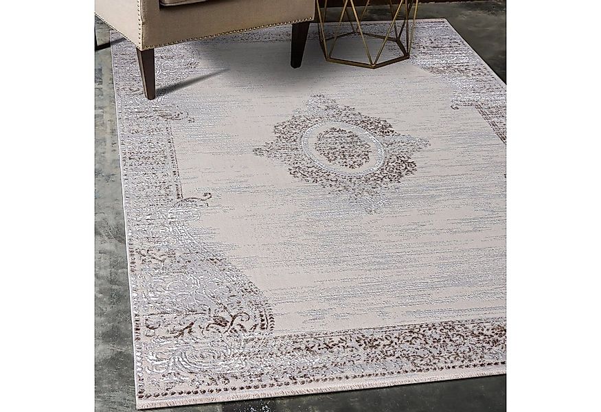 Mazovia Orientteppich Orientalisch Teppich mit Fransen, 120 x 170 cm, Kurzf günstig online kaufen