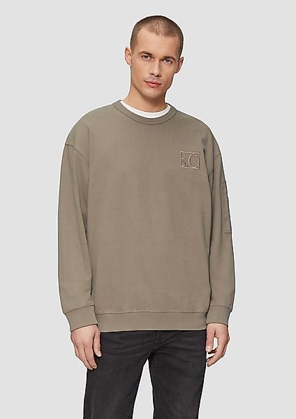s.Oliver Sweatshirt Sweatshirt Relaxed-Fit-Sweatshirt mit Ärmeltasche günstig online kaufen