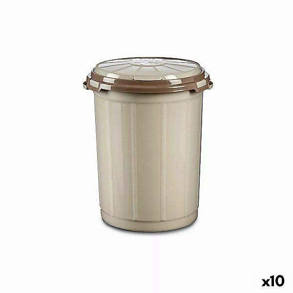 Abfalleimer Beige Kunststoff 35 L (41 X 44 X 43 Cm) (10 Stück) günstig online kaufen