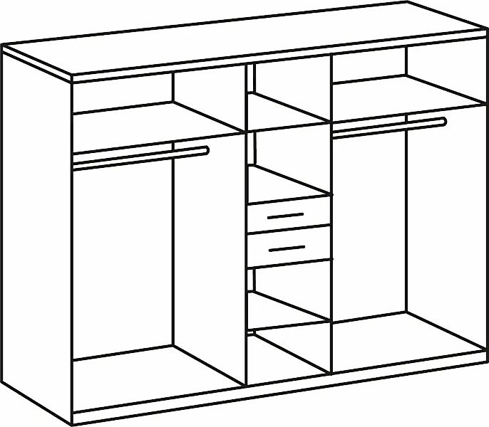 Wimex Kleiderschrank "Diver Drehtürenschrank mit Spiegel, 180, 225 o. 270cm günstig online kaufen