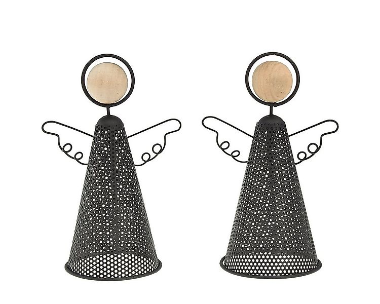 Viana Weihnachtsmann Elegante Metall Engel Figur Weihnachten 15,5 cm Schwar günstig online kaufen