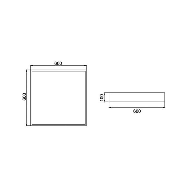 BRUMBERG LED-Deckenlampe Biro Square, on/off, weiß, 3.000 K günstig online kaufen