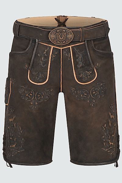 Lederhose Phil mit Gürtel günstig online kaufen