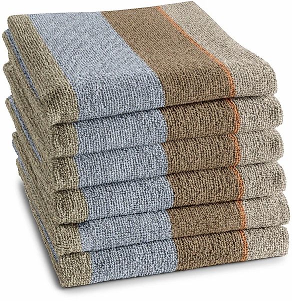 DDDDD Geschirrtuch "DDDDD Küchenhandtuch Rico 50x55 Sand (6er-Pack)" schnel günstig online kaufen