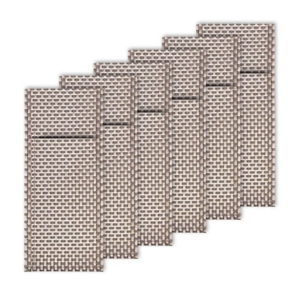 Thiru Besteckhalter Bestecktaschen 6-tlg. - Grau/Silber günstig online kaufen