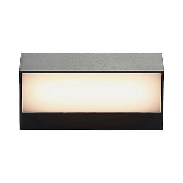 Lindby LED Wandleuchte Außen Nienke 9949001 Modern in Schwarz 1-flammig günstig online kaufen