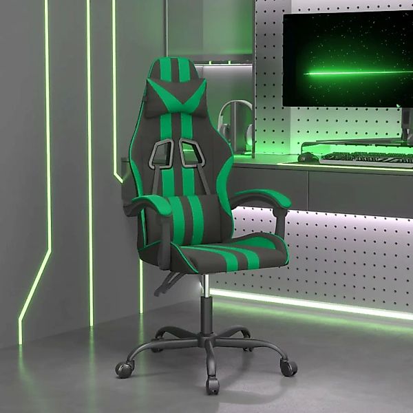 Vidaxl Gaming-stuhl Schwarz Und Grün Kunstleder günstig online kaufen