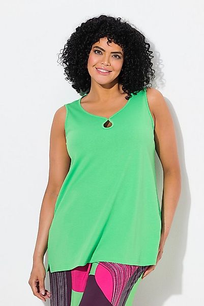 Ulla Popken Longtop Top Cut-Out A-Linie Herzausschnitt ärmellos günstig online kaufen