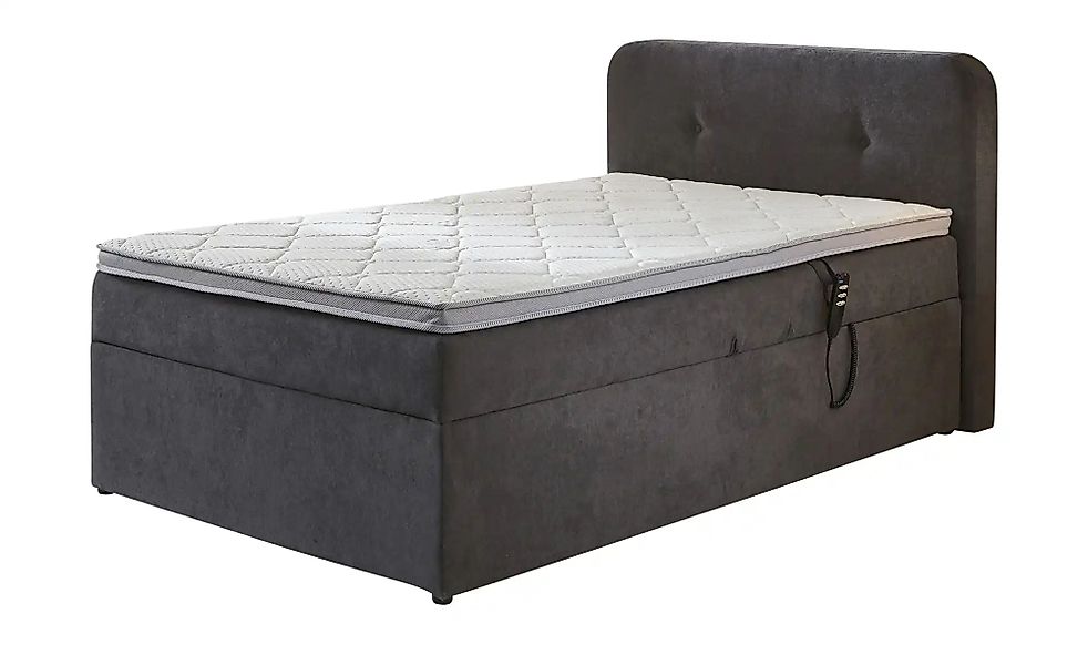 Boxbett elektrisch mit Stauraum  Rutland ¦ grau ¦ Maße (cm): B: 130 H: 104 günstig online kaufen