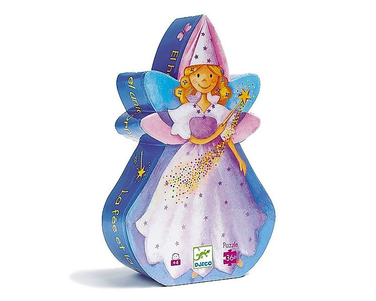 DJECO Puzzle Fee und Einhorn 36 Teile Zauberstab Märchen, 36 Puzzleteile günstig online kaufen