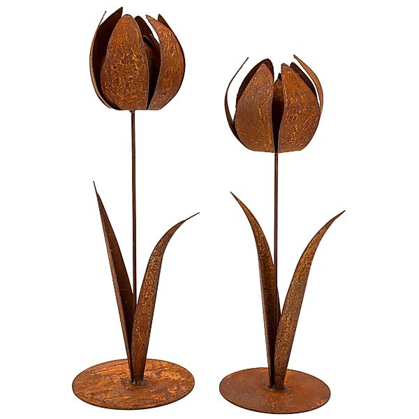Rostikal Dekofigur Rost Deko Blumen Gartendeko, günstig online kaufen