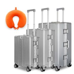 WINLIFE Trolley Hartschalen-Koffer Alu-Rahmen Silber Trolley günstig online kaufen