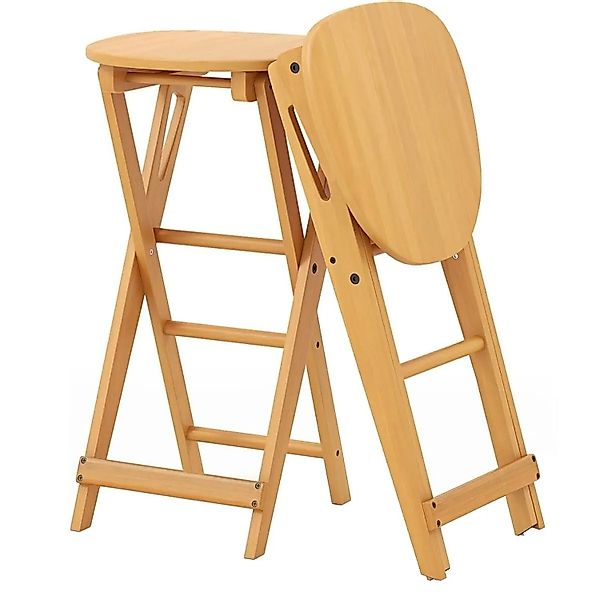 Costway 2er Set Barhocker Klappbar mit Fußstütze 36 x 33 x 61 cm günstig online kaufen