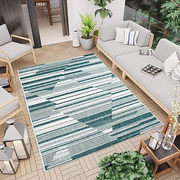Carpet City Outdoorteppich "Outdoor 660" In/- Outdoor geeignet, Abstrakt, W günstig online kaufen
