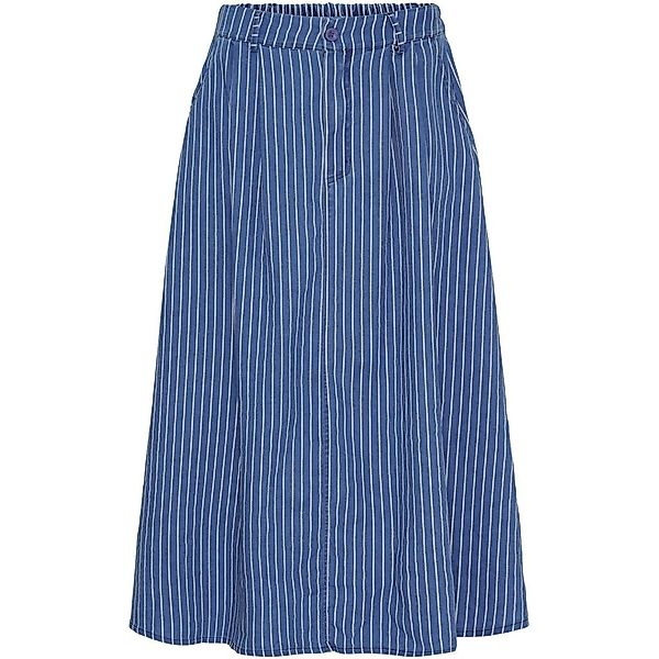 LaMarta Sommerrock Blau-weiß gestreifter Rock – günstig online kaufen