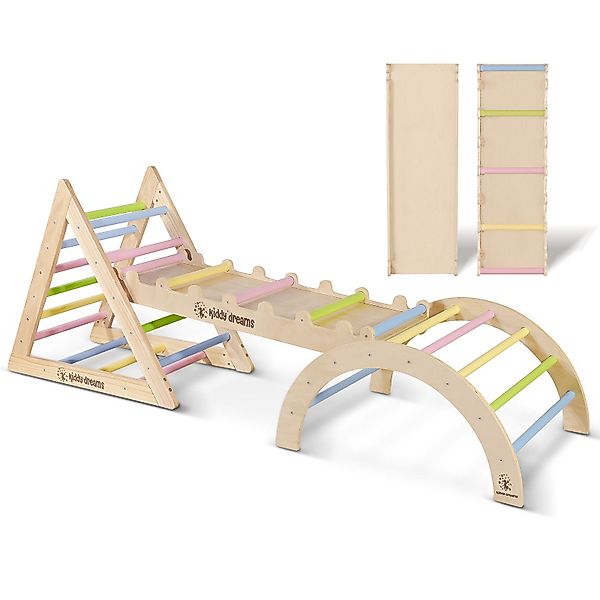 CCLIFE Klettergerüst Montessori Kletterdreieck mit Rutsche günstig online kaufen