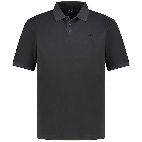 BOSS Poloshirt mit Kontrastdetails Farbe schwarz Größe: 5XL günstig online kaufen