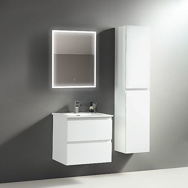 Alpenberger Badmöbel-Set - Badschrank Badezimmerschrank, (Led günstig online kaufen