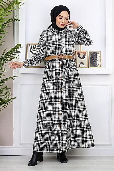 MODAMİHRAM Maxikleid Knopf Detail Kleid günstig online kaufen