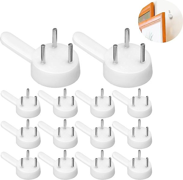 FELIXLEO Wandhaken 60 Stück unsichtbare Hartwand-Haken, Wand-Bilderhaken, ( günstig online kaufen